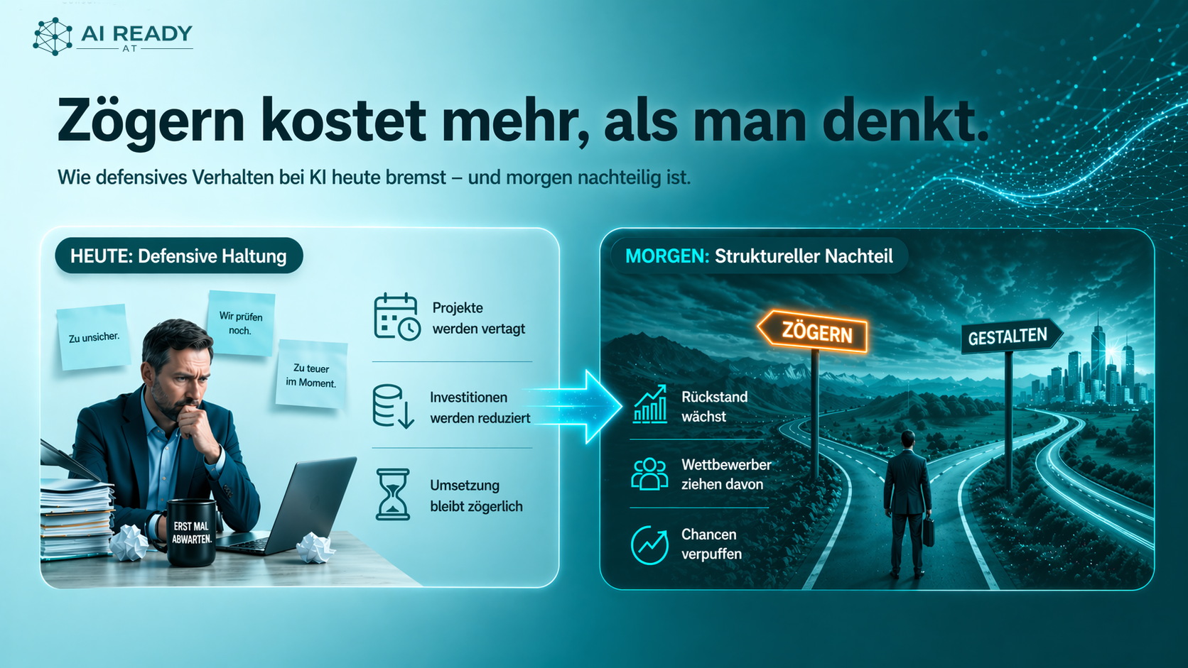 Strategisches Risiko — die Kluft zwischen KI-Pionieren und Nachzüglern