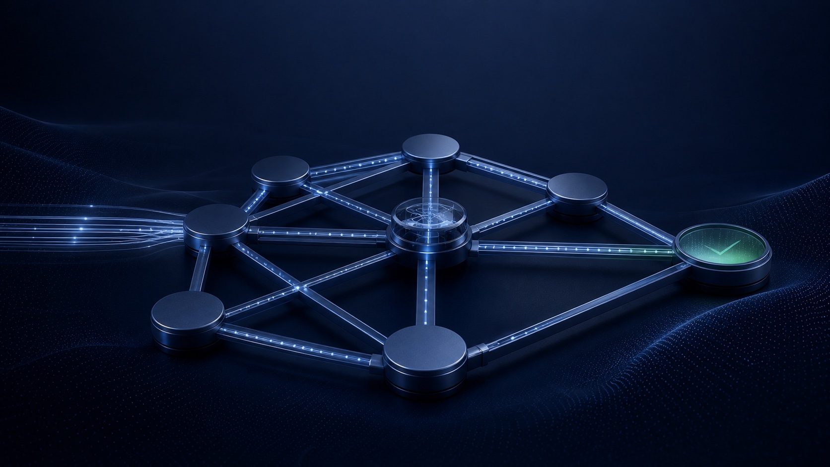 AI READY Kontrollarchitektur als Sinnbild für lokal kontrollierte, sichere KI-Infrastruktur